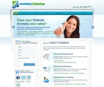 Audiblethinking.com(Internet Marketing & Web Design Houston) Screenshot