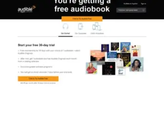 Audibletrial.com(Try audible free today) Screenshot