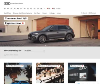 Audicentrecanberra.com.au(Audi Australia) Screenshot