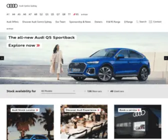 Audicentresydney.com.au(Audi Australia) Screenshot