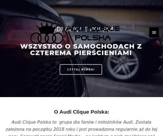 Audiclique.pl(Audi Clique Polska) Screenshot