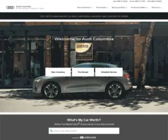 Audicolumbia.com(Jim Hudson Audi of Columbia) Screenshot