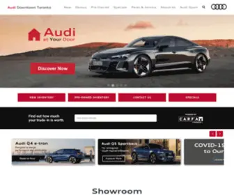 Audidowntowntoronto.com(Audi Downtown Toronto) Screenshot