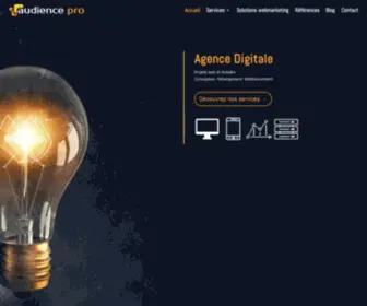 Audience-Pro.com(Agence digitale Audience Pro : Création de sites web et d'applications) Screenshot