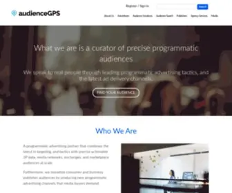 Audiencegps.com(Canada's programmatic advertising agency) Screenshot