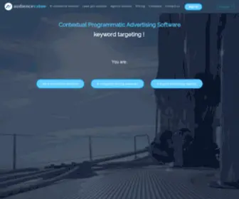 Audiencevalue.com(Solution d'achat média programmatique contextuelle) Screenshot