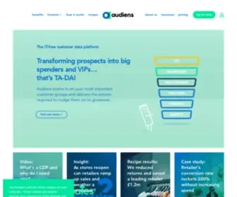 Audiens.com(Customer Segmentation for Ecommerce & Shopify) Screenshot