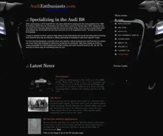 Audienthusiasts.com(AudiEnthusiasts Home) Screenshot
