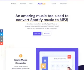 Audifab.com(Best Music Tools for Spotify) Screenshot