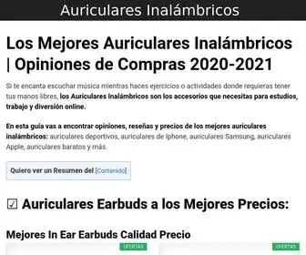 Audifonosinalambrico.com(▷ Los 11 Mejores Auriculares Inalámbricos 2021) Screenshot