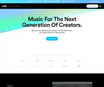 Audiio.com(Music Licensing Company) Screenshot