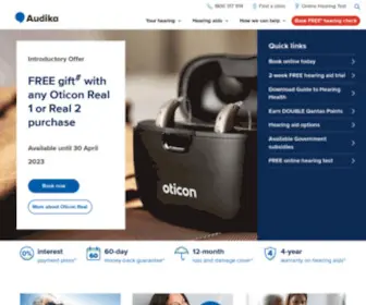 Audika.com.au(Hearing Aids) Screenshot