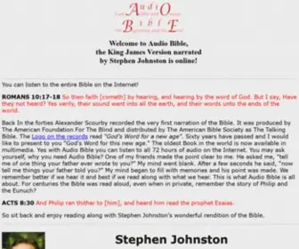 Audio-Bible.com(Audio-Bible Welcome Page) Screenshot