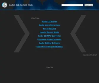 Audio-CD-Burner.com(Audio CD Burner) Screenshot