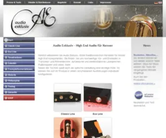 Audio-Exklusiv.de(Start ) Screenshot