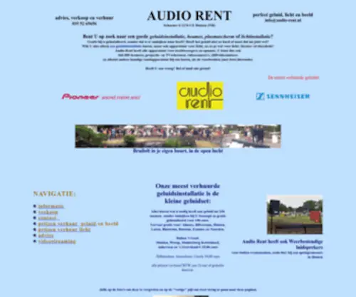 Audio-Rent.nl(Geluidsinstallatie verhuur en verkoop) Screenshot