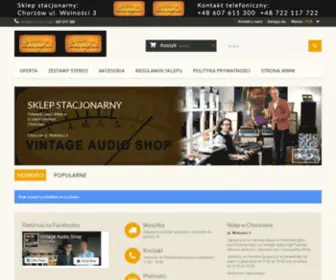 Audio-Vintage.com(Vintage Audio Shop) Screenshot