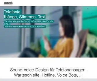 Audio-Voice-Portal.com(Sound-Voice-Design für Telefonansagen, Warteschleife, Hotline) Screenshot