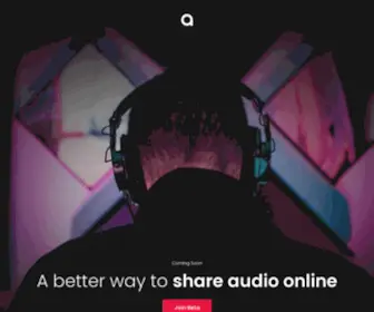 Audio.com(A better way to upload and share audio online) Screenshot