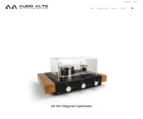 Audioalto.com(AA Vstopna stran) Screenshot