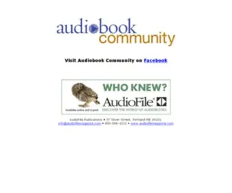 Audiobookcommunity.com(Audiobook Community) Screenshot