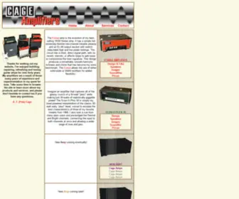 Audiocage.com(Cage Amplifiers) Screenshot