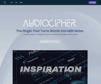 Audiocipher.com(Audiocipher) Screenshot