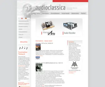 Audioclassica.de(HIfi Audio High End klassisch) Screenshot
