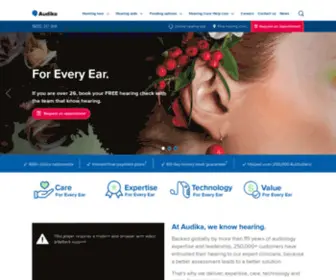 Audioclinic.com.au(Hearing Aids) Screenshot