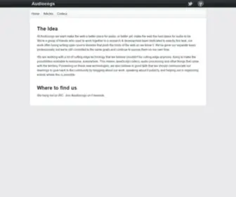 Audiocogs.org(Audiocogs) Screenshot