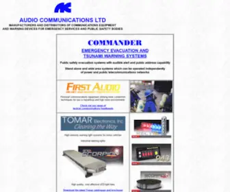 Audiocomms.co.nz(Audio Communications Ltd) Screenshot