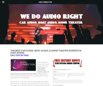 Audioconnectionfla.com(Audio Connection) Screenshot