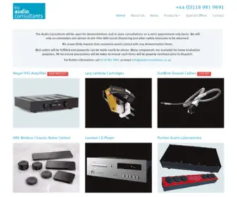 Audioconsultants.co.uk(Independent consultancy in fine audio products) Screenshot