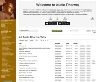 Audiodharma.org(Audio Dharma) Screenshot