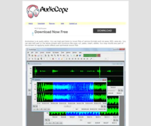 Audiodope.org(AudioDope Free Audio Editor) Screenshot