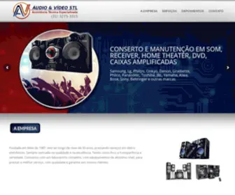 Audioevideostl.com.br(Áudio e Vídeo STL) Screenshot