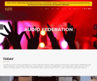 Audiofederation.com Screenshot