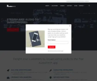 Audiofetch.com(Stream Audio Over WiFi for Churches) Screenshot