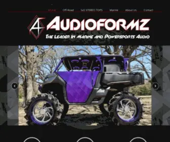 Audioformz.com(The Leader In Marine And Powersports Audio) Screenshot