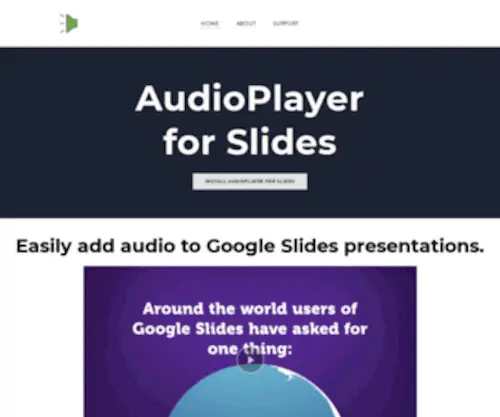 Audioforslides.com(Audioforslides) Screenshot