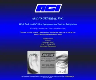 Audiogeneral.com(Audio General Inc) Screenshot