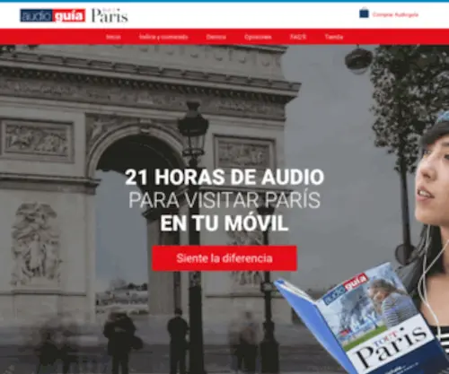 Audioguiaparis.com(Audioguía de París 21 Horas) Screenshot
