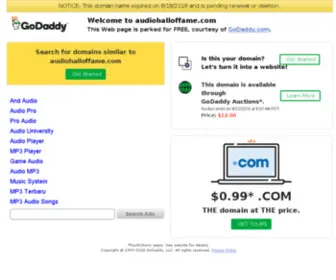 Audiohalloffame.com(Audiohalloffame) Screenshot