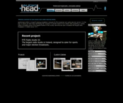 Audiohead.ie(Audiohead Limited) Screenshot