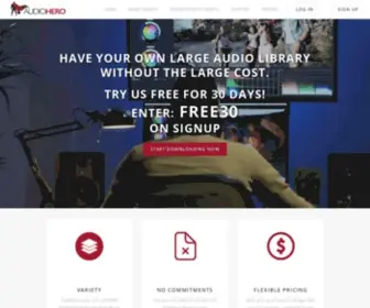 Audiohero.com(Download Royalty Free Music & Sound Effects) Screenshot