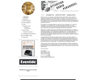 Audiohistory.com(The AHL flyer in English) Screenshot