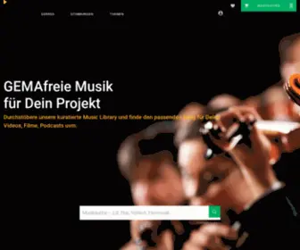 Audiohub.de(GEMAfreie Musik professionell & günstig für Videos) Screenshot