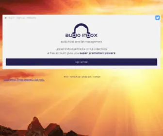 Audioinbox.com(Audio inbox) Screenshot