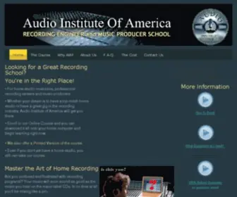 Audioinstitute.com(Recording Engineer School) Screenshot