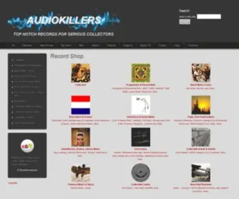 Audiokillers.com(Top Notch Records for Serious Collectors) Screenshot